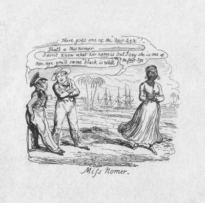Senhorita Número, 1829 de George Cruikshank