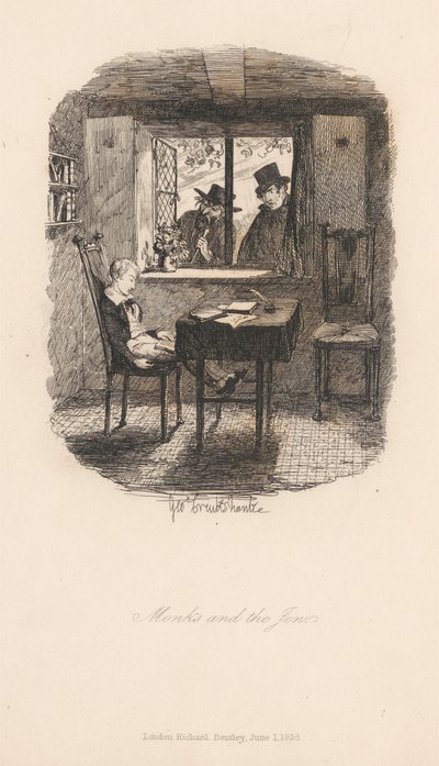Monges e o judeu de George Cruikshank