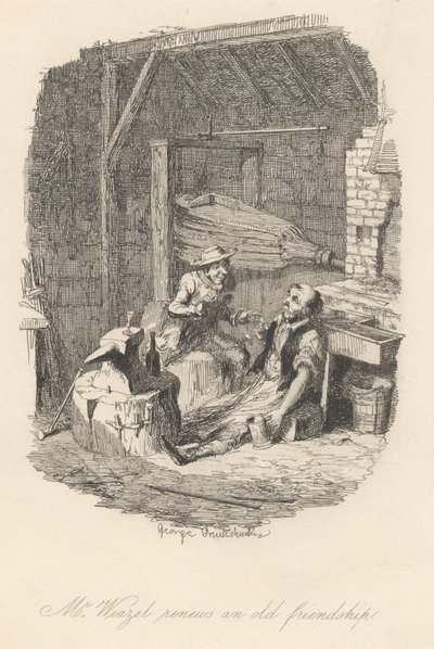O Sr. Weazel reatou uma velha amizade de George Cruikshank