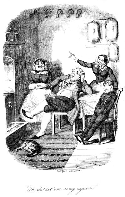 Ah ah! anel de vôo novamente!, c1840s. de George Cruikshank