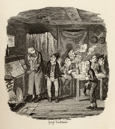 Oliver apresentou ao respeitável velho cavalheiro, de "The Adventures of Oliver Twist", de Charles Dickens (1812-1870) 1838, publicado por Chapman und Hall, 1901. de George Cruikshank