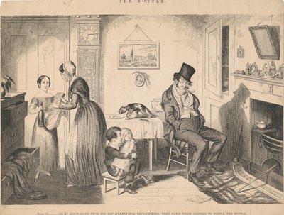 Prancha II, é despedido do emprego por embriaguez de George Cruikshank