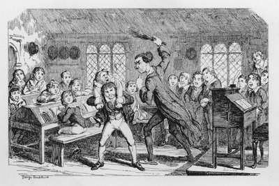 Flagelação escolar de George Cruikshank
