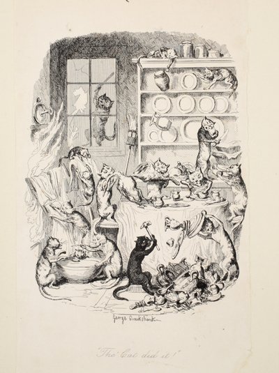 The Cat Did It, de The Greatest Plague of Life, pub. 1847. de George Cruikshank