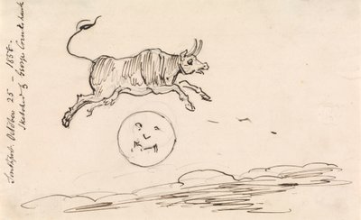 A vaca salta sobre a lua de George Cruikshank