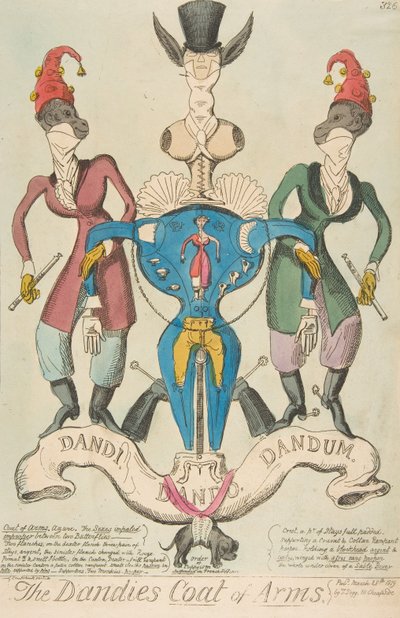 O Brasão de Armas dos Dandies, 28 de março de 1819., 28 de março de 1819. de George Cruikshank