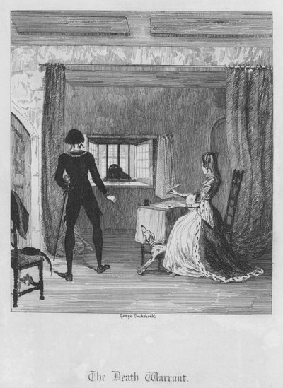 O Mandado de Morte (gravura) de George Cruikshank