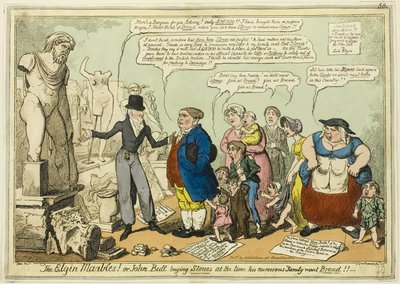 Os mármores de Elgin! de George Cruikshank