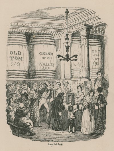 The Gin Shop de George Cruikshank