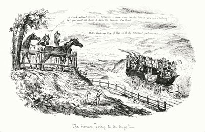 Os Cavalos que Vão para os Cães (gravação) de George Cruikshank