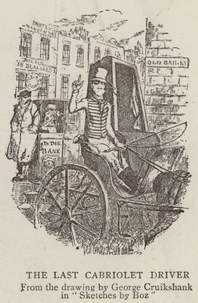 O último motorista Cabriolet de George Cruikshank