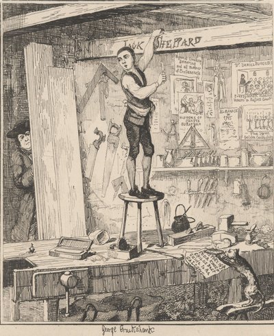 O nome nas vigas de George Cruikshank