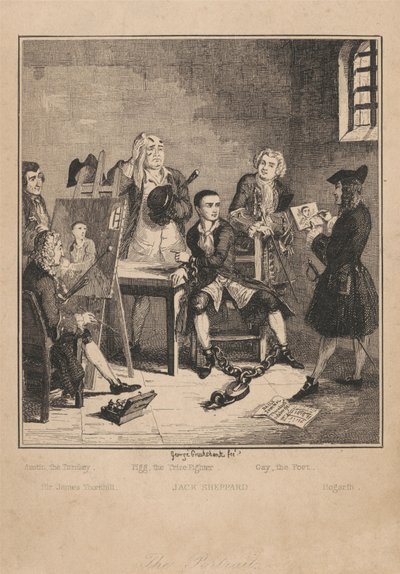 O retrato de George Cruikshank