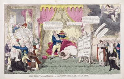 O Espírito do Livro ou, Antecipação do Ano 1813 de George Cruikshank