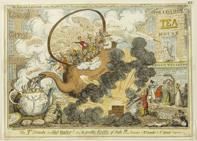 O comércio de T em água quente de George Cruikshank