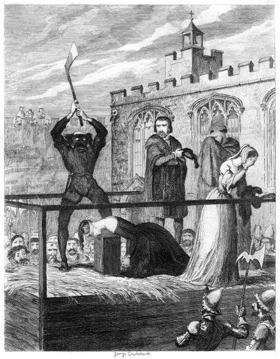 A execução de Lady Jane Gray, 1554 1840 de George Cruikshank