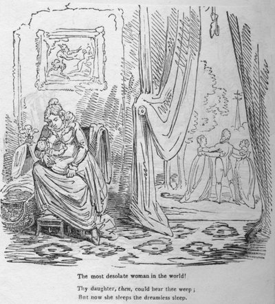 A mulher mais desolada do mundo, c1820. de George Cruikshank
