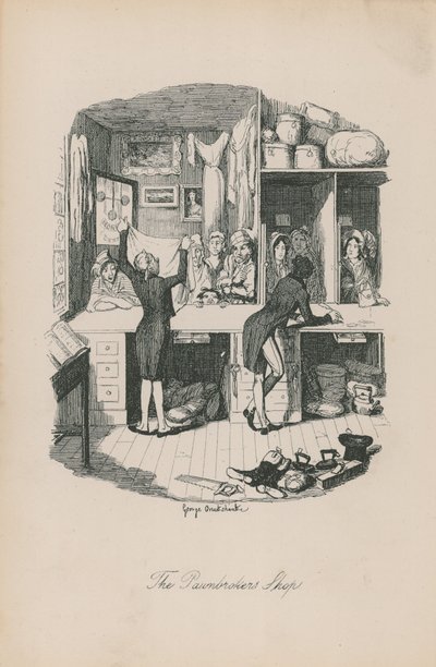 Loja do penhorista de George Cruikshank