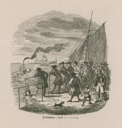 O passeio, o Greenwich Hospital de George Cruikshank