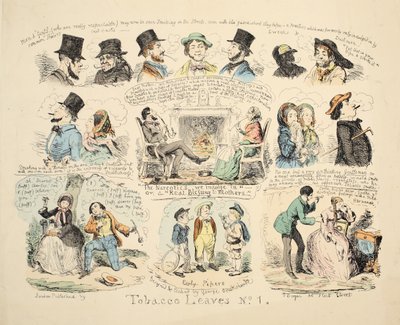 Folhas de Tabaco No. 1, pub. 1851. de George Cruikshank