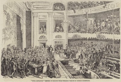 Reunião total dos abstencionistas no Sadler&39;s Wells Theatre de George Cruikshank