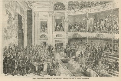 Reunião dos abstencionistas totais no Sadler&39;s Wells Theatre de George Cruikshank