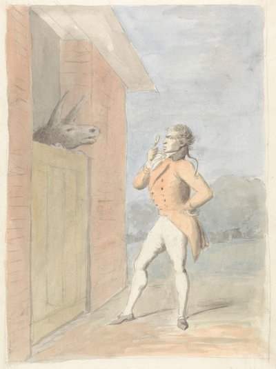 Um Dandy Quizzing a Mule