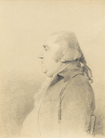Retrato de George Stubbs, 22 de fevereiro de 1794 de George Dance