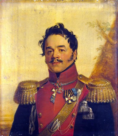 Retrato do Conde Nikolai Grigoryevich Shcherbatov (1777-1845) - George Dawe (1781-1829). Óleo sobre tela, antes de 1825. Dimensão : 70x62,5 cm. Eremitério do Estado, São Petersburgo de George Dawe