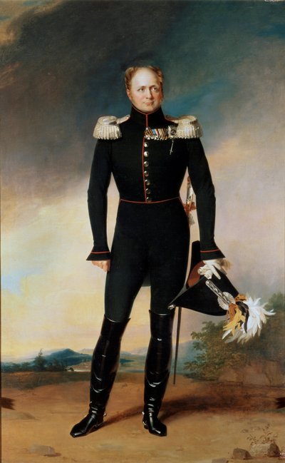 Retrato do imperador Alexandre I, 1825 de George Dawe