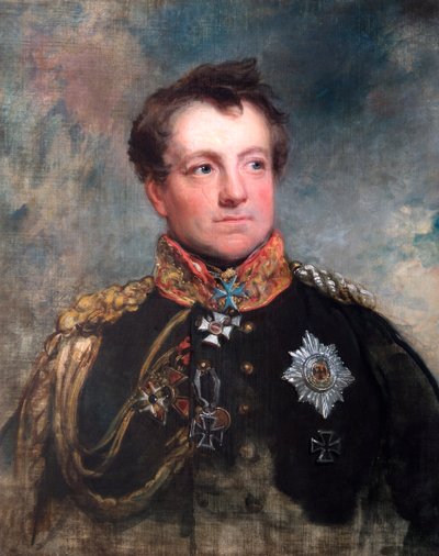 Retrato do Marechal de Campo August Neidhart, Conde de Gneisenau, soldado prussiano, 1818. de George Dawe