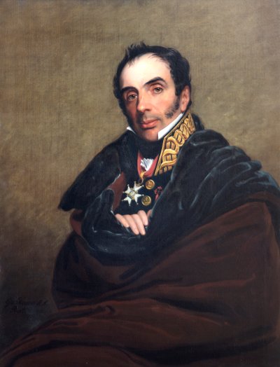 Retrato do General Miguel Ricardo da Alava, soldado espanhol, 1818. de George Dawe