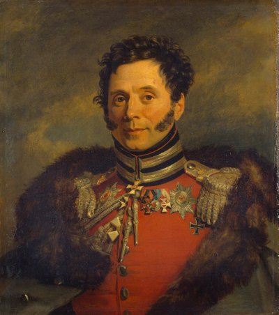 Retrato do general Nikolai Ivanovich Depreradovich 1767-1843, antes de 1825 de George Dawe