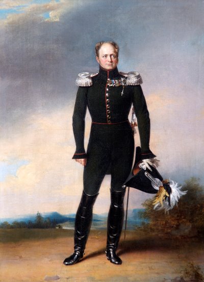 Retrato do czar Alexandre I da Rússia, 1825. de George Dawe