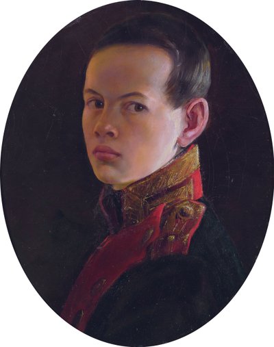 Retrato do príncipe herdeiro Alexander Nikolayevich 1818-1881 de George Dawe