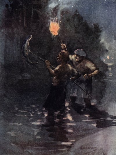 De vez em quando, era visto um salmão (cor litho) de George Denholm Armour