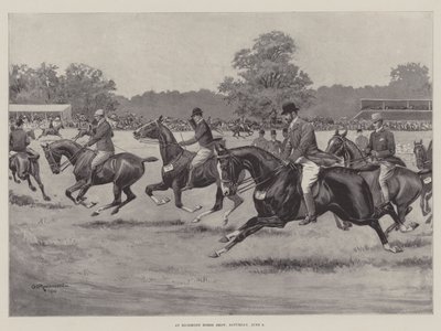 No Richmond Horse Show, sábado, 9 de junho de George Derville Rowlandson