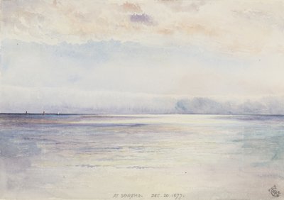 Em San Remo, 30 de dezembro de 1877 (wc no papel) de George Douglas Tinling