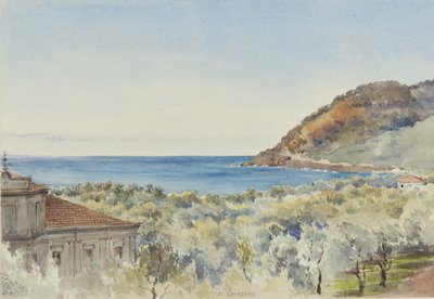 Em San Remo olhando Oeste, 29 de novembro de 1877 (wc no papel) de George Douglas Tinling