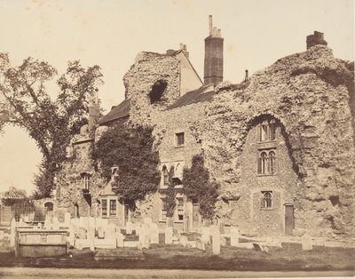 Restos da Igreja da Abadia, Bury St. Edmunds, 1857. de George Downes