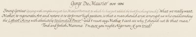 Algernon, um jovem gênio e sua mãe afetuosa e tola, 1879 de George du Maurier