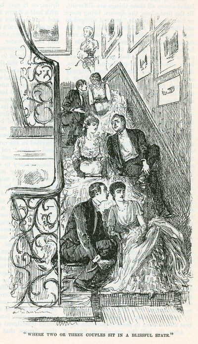 Sitting it out (gravura) de George Du Maurier