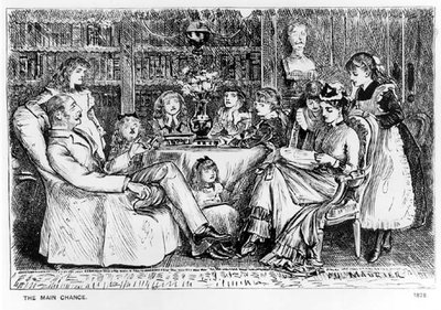 A principal chance, ilustração de Punch, 1878 de George du Maurier
