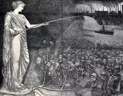 O tabaco visto como consolo para os pobres, 1869 de George du Maurier