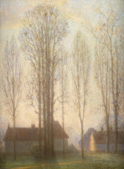 A velha cozinha (óleo a bordo) de George Duncan Macdougald