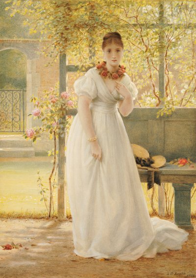 No jardim murado, 1869 de George Dunlop Leslie