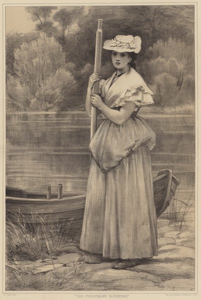 A filha do barqueiro de George Dunlop Leslie