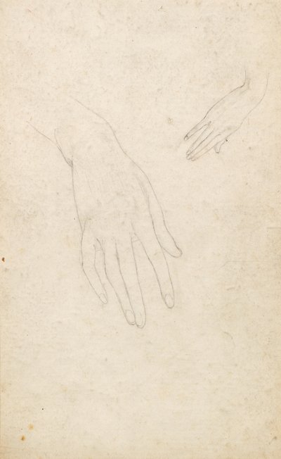 Estudo das mãos de George Dutch Davidson