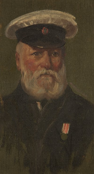 Retrato de C. Clothier, 6ª, c.1920 (óleo sobre painel) de George Edmund Butler