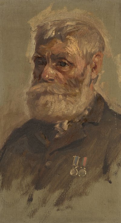 Retrato de G. Sandford, 28th, c. 1920 (óleo sobre painel) de George Edmund Butler